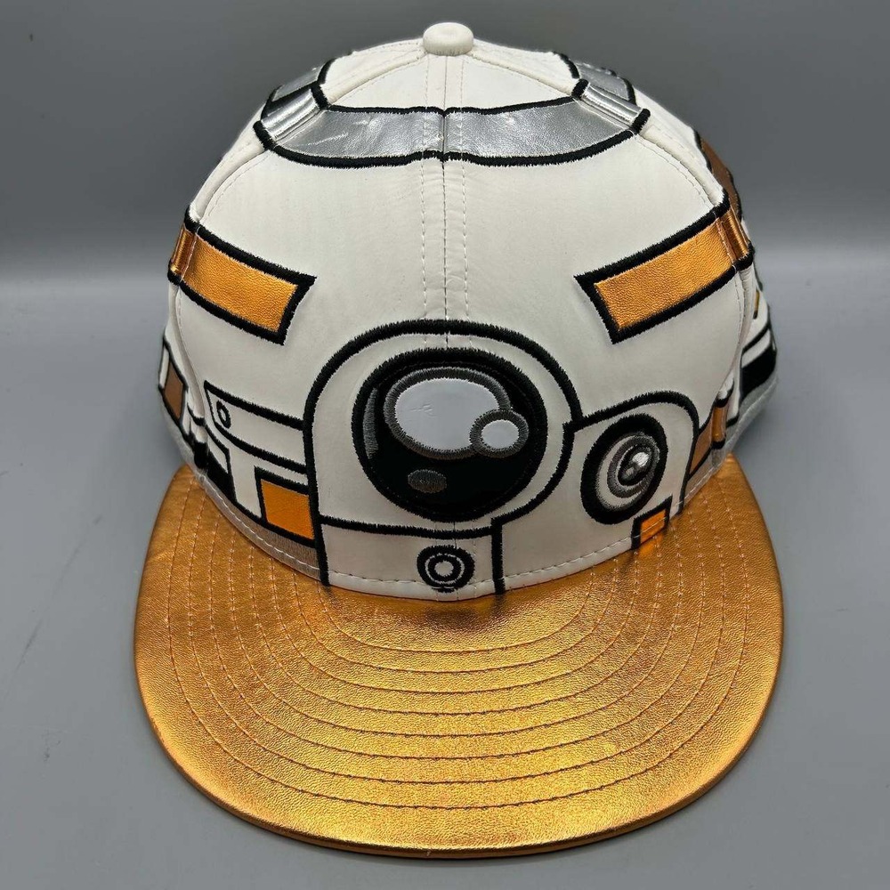 Star Wars The Last Jedi Hat Men 7 1/2 White Gold 59Fifty New Era Fitted Cap